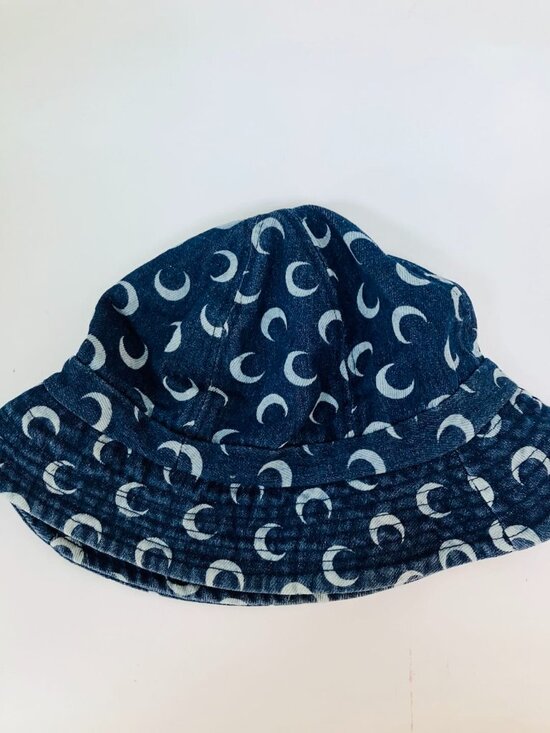 MARINE SERRE Sun Protection Visor Women\'s Denim Bucket Hat Casual